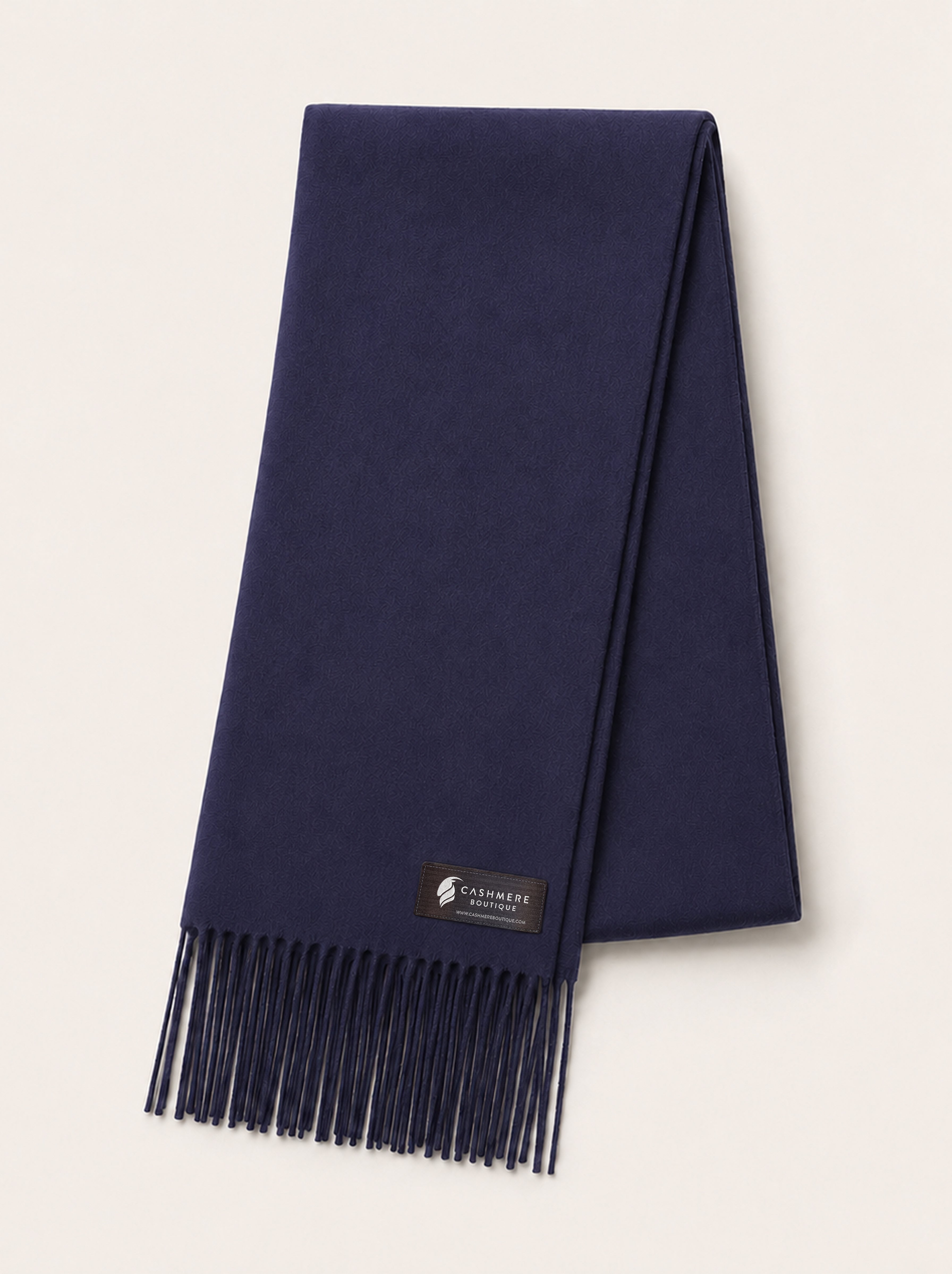 Pure Cashmere Unisex Scarf - Navy