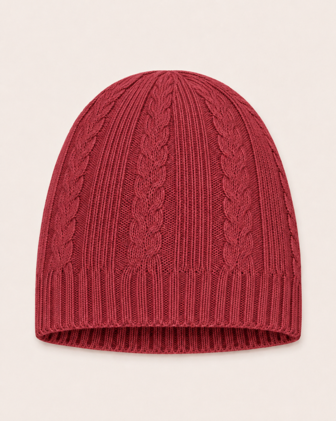 Pure Cashmere Unisex Toque Hat - Crimson