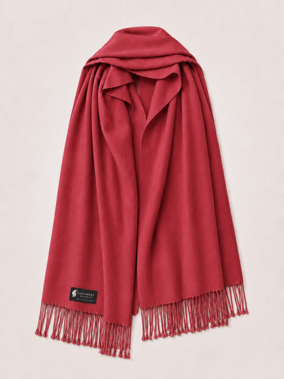 Pure Pashmina Wrap - Crimson