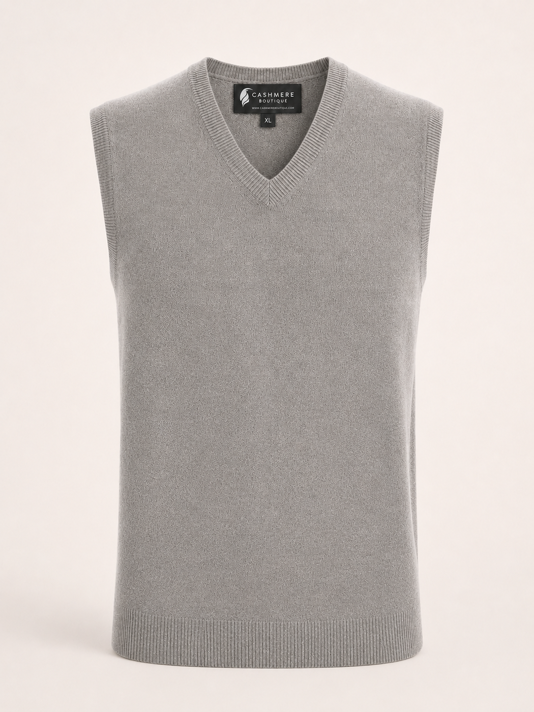 Men's Cashmere Vest - Faded Pewter