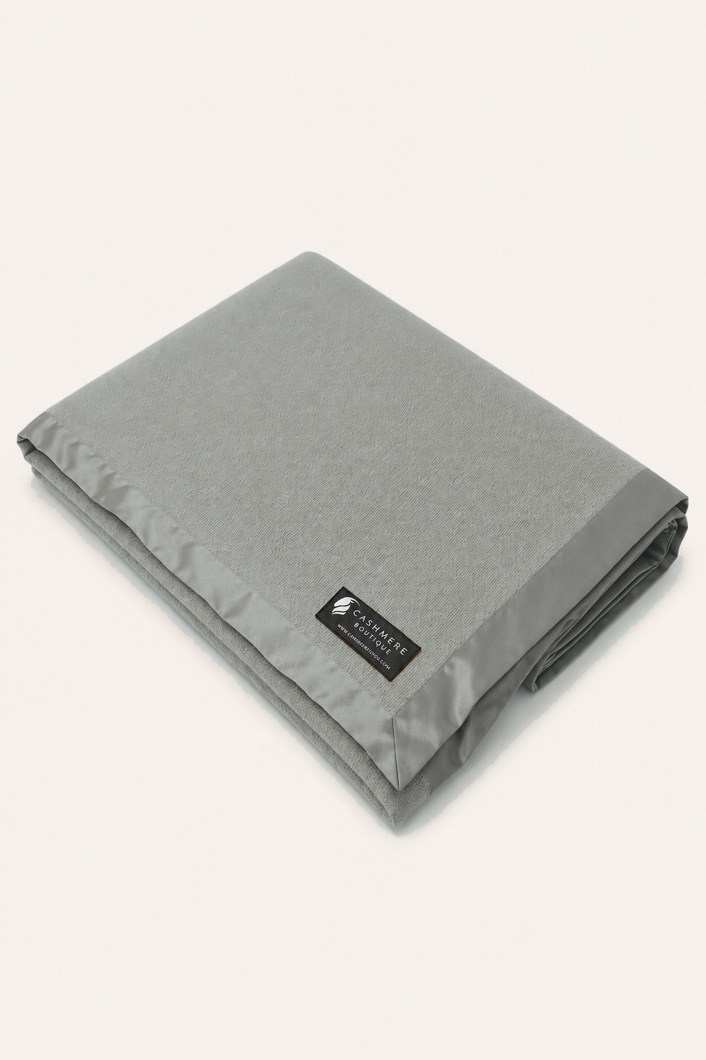 Pure Cashmere King Blanket in 4 Ply - Faded Pewter