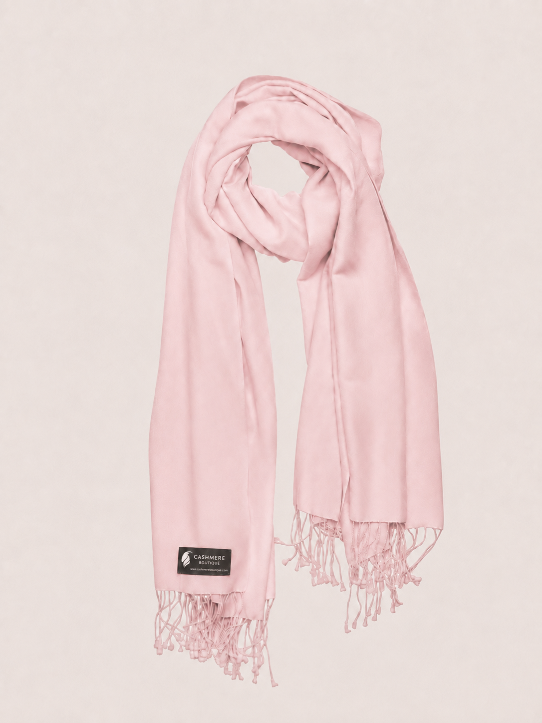 Pashmina and Silk Wrap - Pink Monalisa