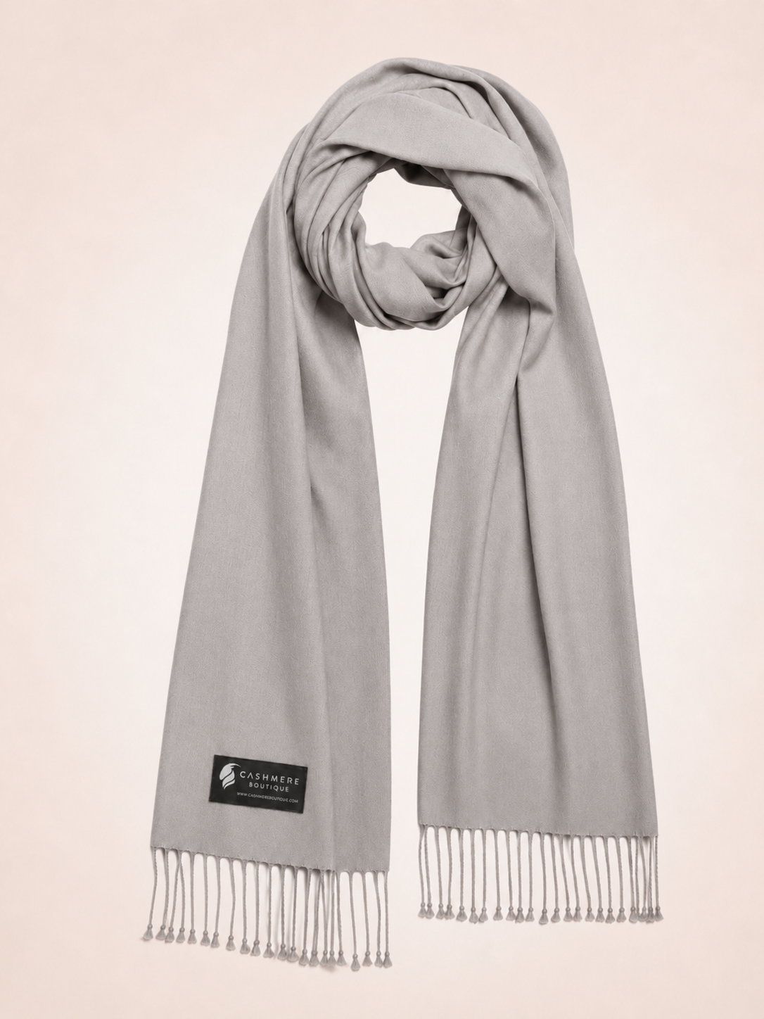 Pashmina and Silk Shawl - Dove