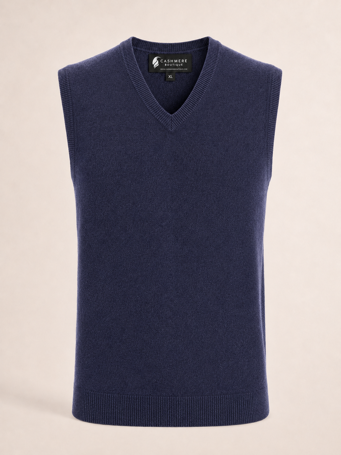 Men's Cashmere Vest - Navy