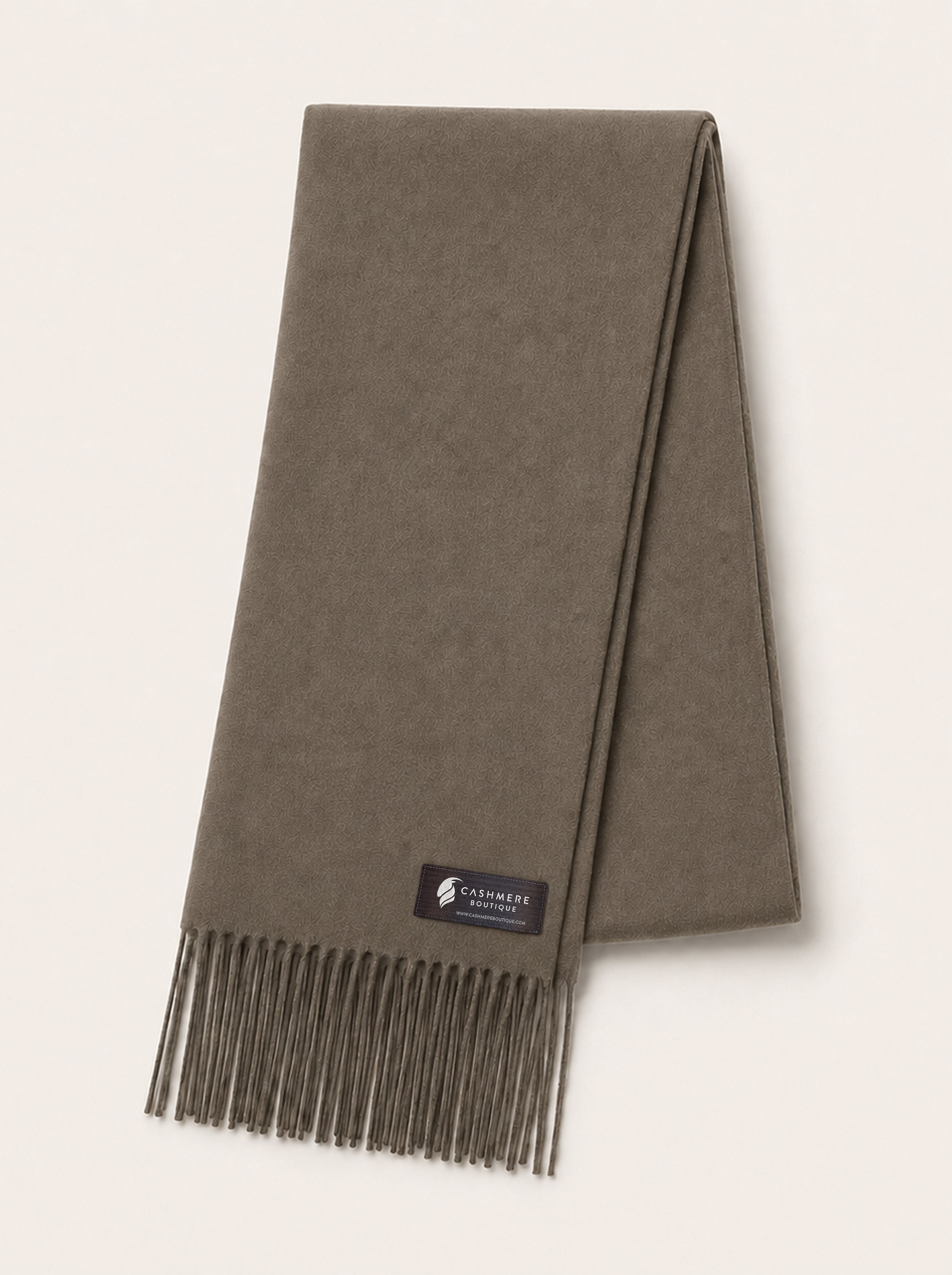 Pure Cashmere Unisex Scarf - Espresso