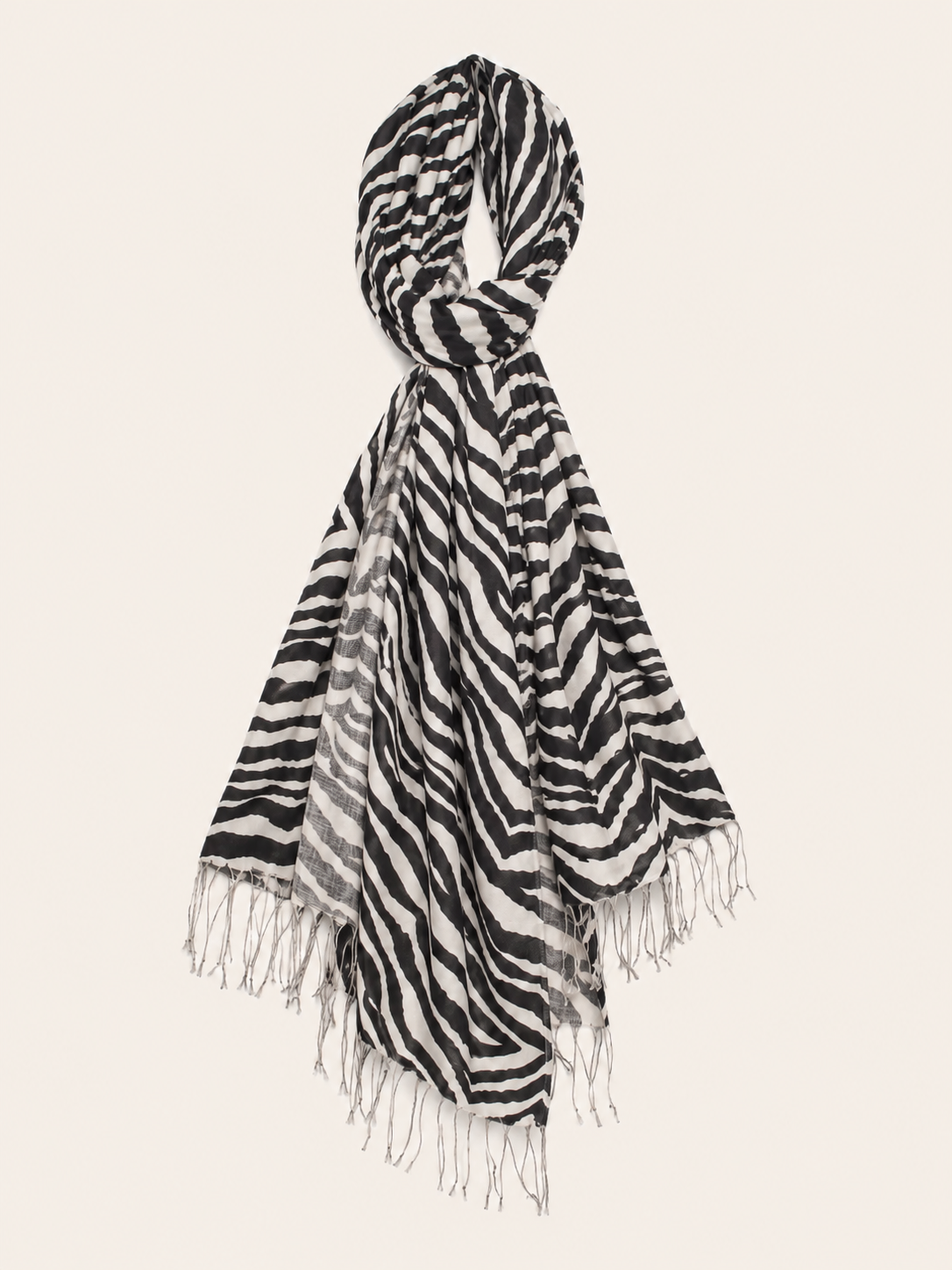 Zebra Print Cashmere Shawl