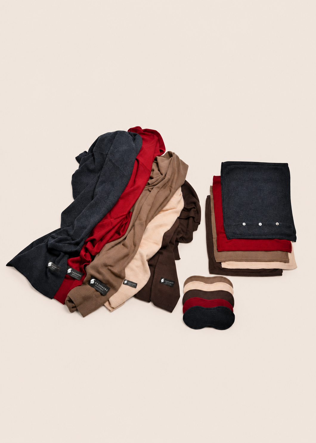 Cashmere Travel Throw Set