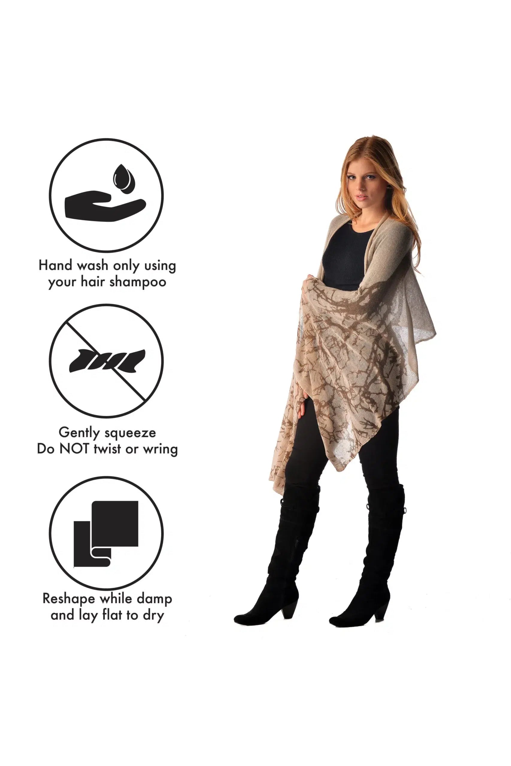 Pure Cashmere Knitted Shawl in Tree Print - Infographic 2 (1kRM16OM9USxB1roG5jKzi-DwB9GOT7zD)