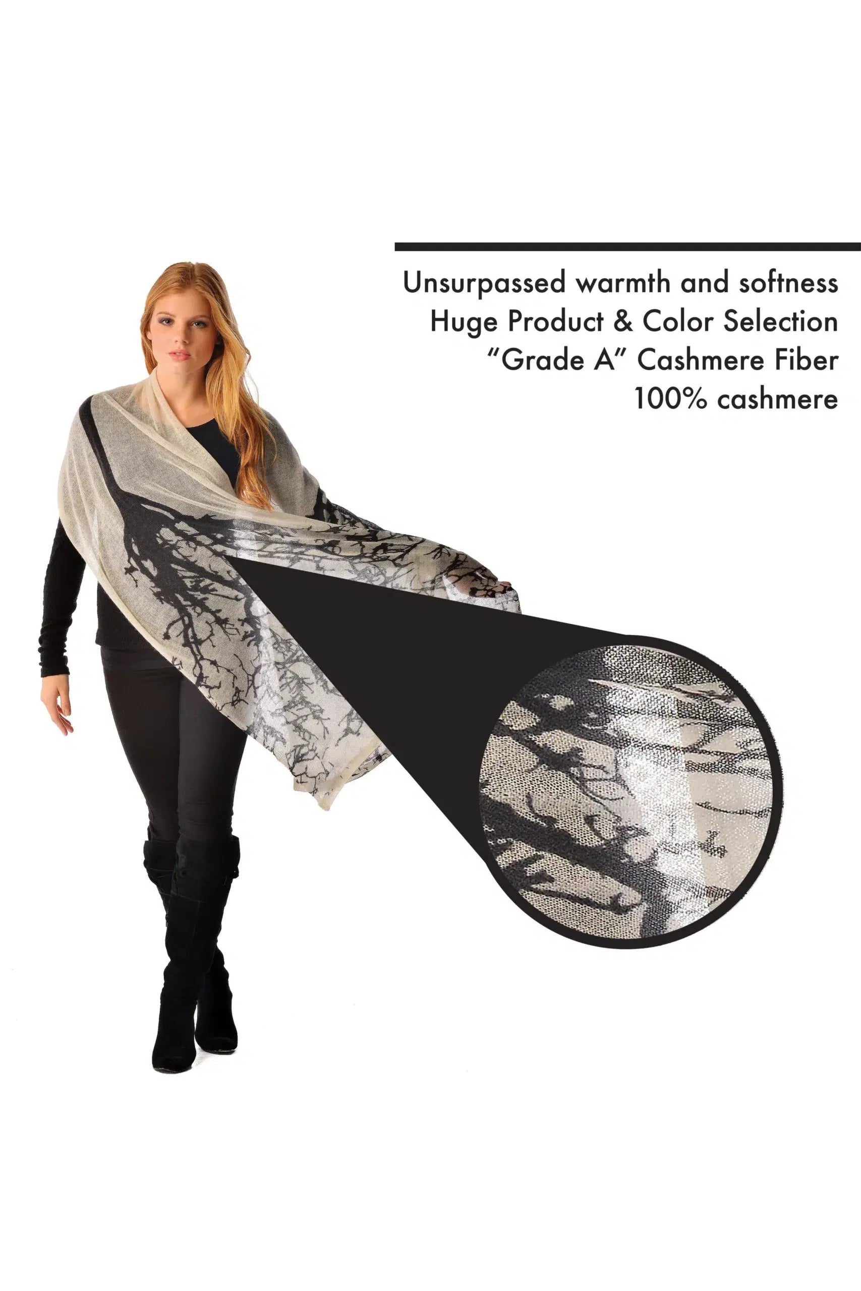 Pure Cashmere Knitted Shawl in Tree Print - Infographic 4 (17nDtghfl8XHHsdBoxmpaqb-AvcK6xOIP)