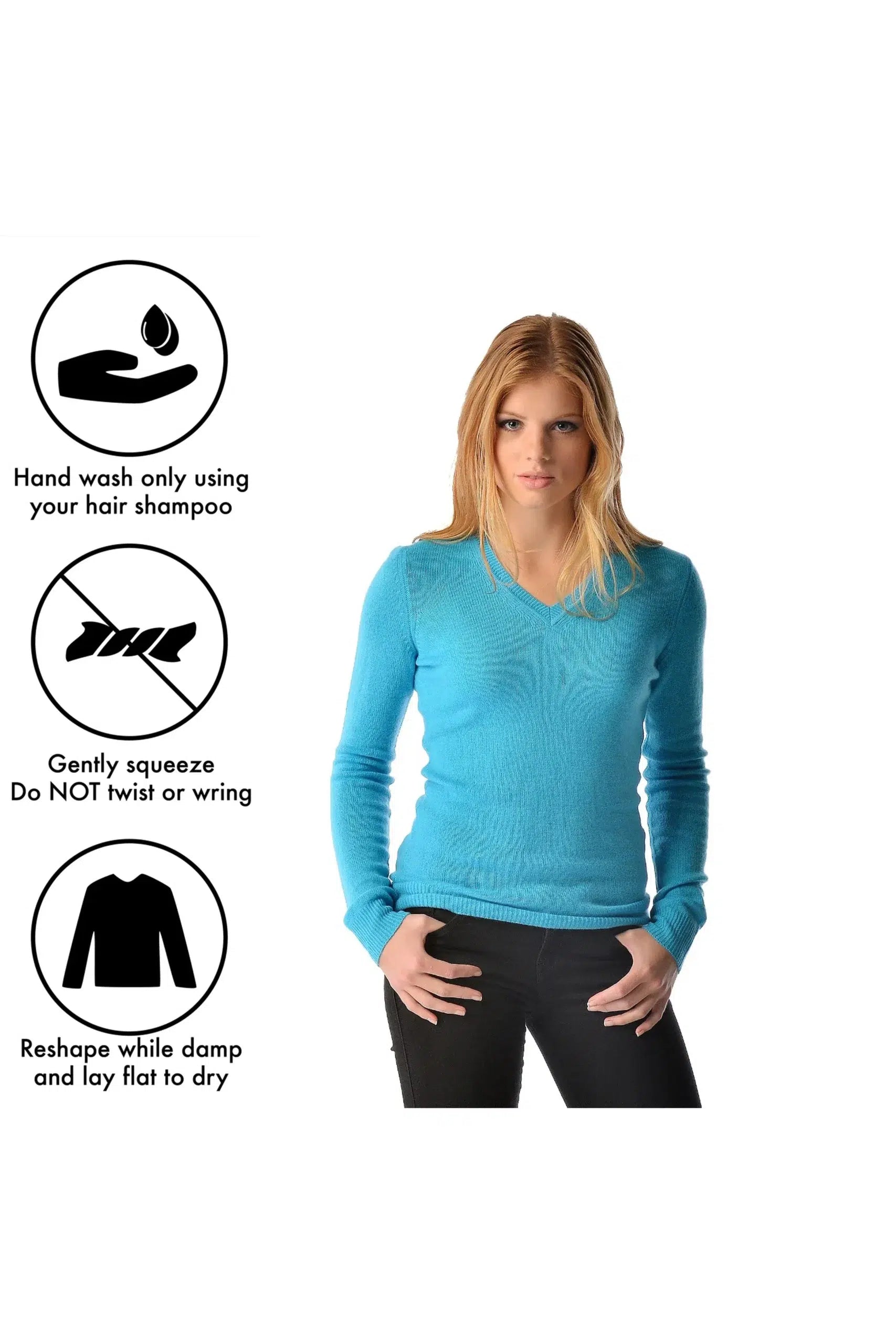 Pure Cashmere V-Neck Spring Sweater for Women - Infographic 1 (1gKnYijh3Qd9Xuhr3xhitwBHnbhcMMN28)