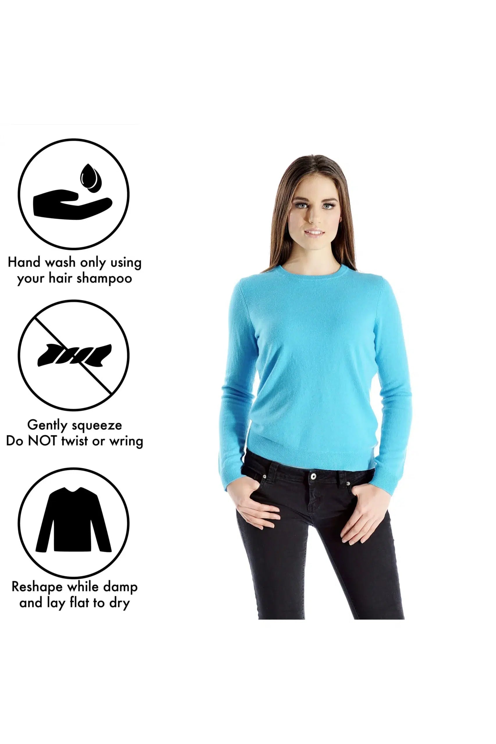 Women's Crew Neck Cashmere Sweater - Infographic 2 (1KLUTuQUHekSCfY15M125LBnvnc4frYac)