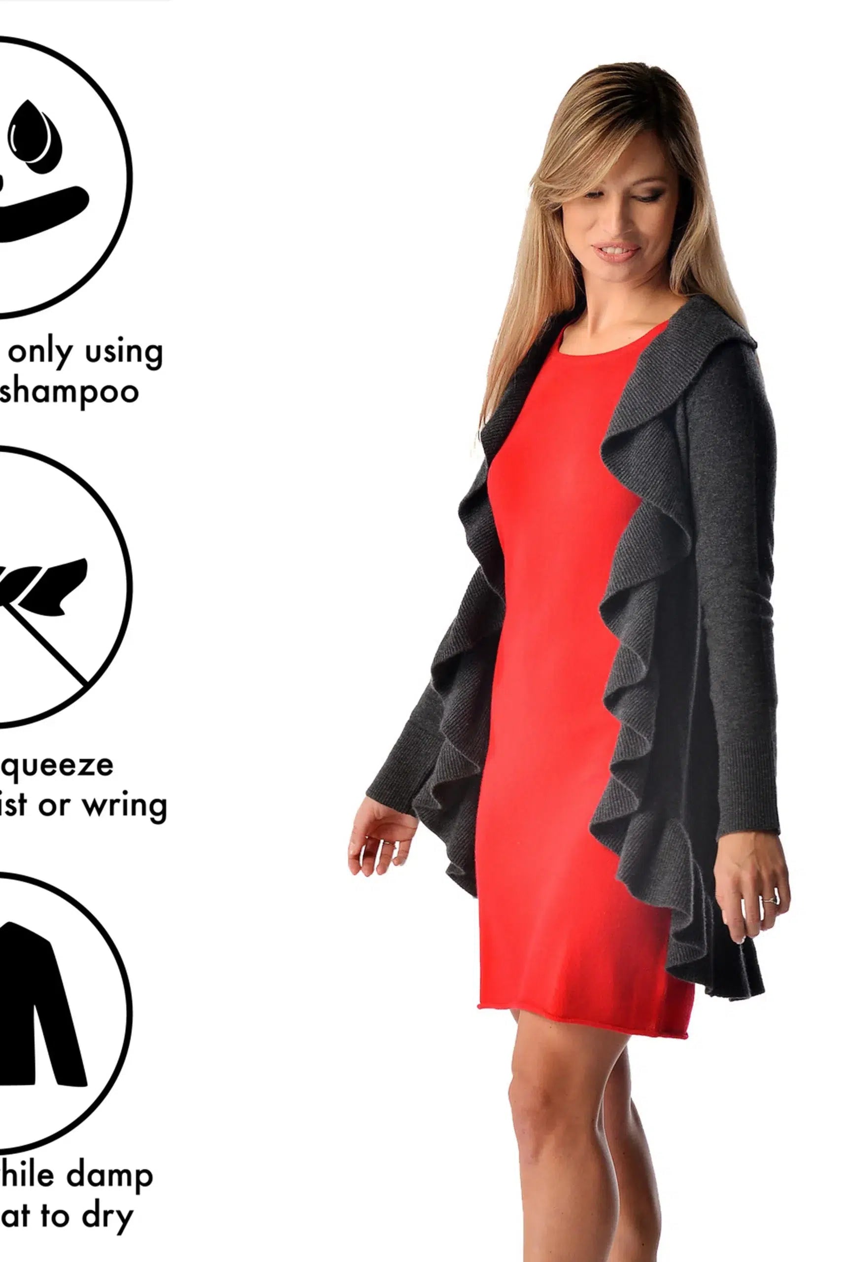 Women's Ruffled Long Front Open Cardigan in Pure Cashmere - Infographic 1 (1iR1T65oQKKuFlEPWBfZzKWw4ZWG_7Fjd)