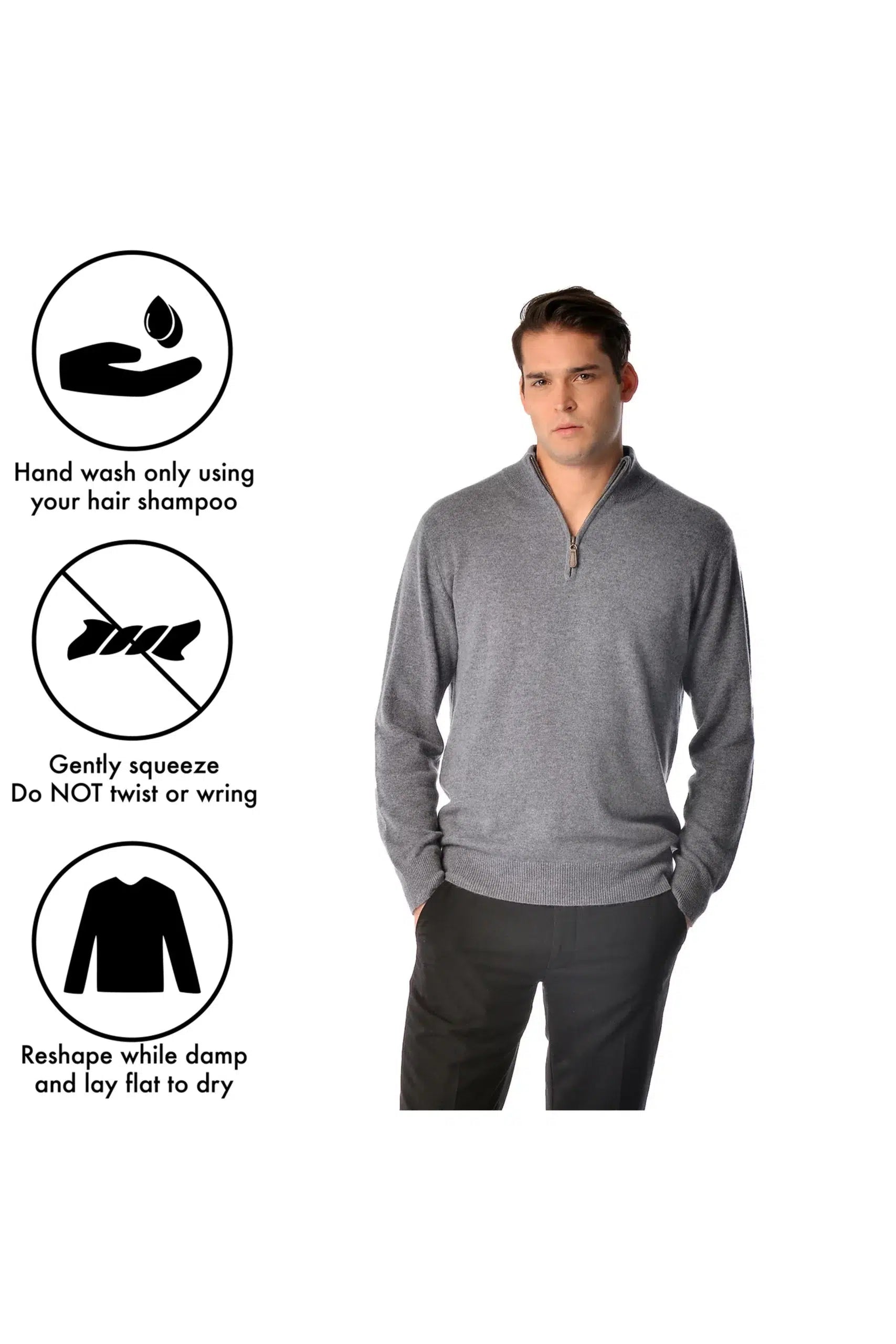 Men's Pure Cashmere Half Zip Sweater - Infographic 1 (1iTcbYusjQHtywhY4607DcQ4Gu0Ic3y_B)