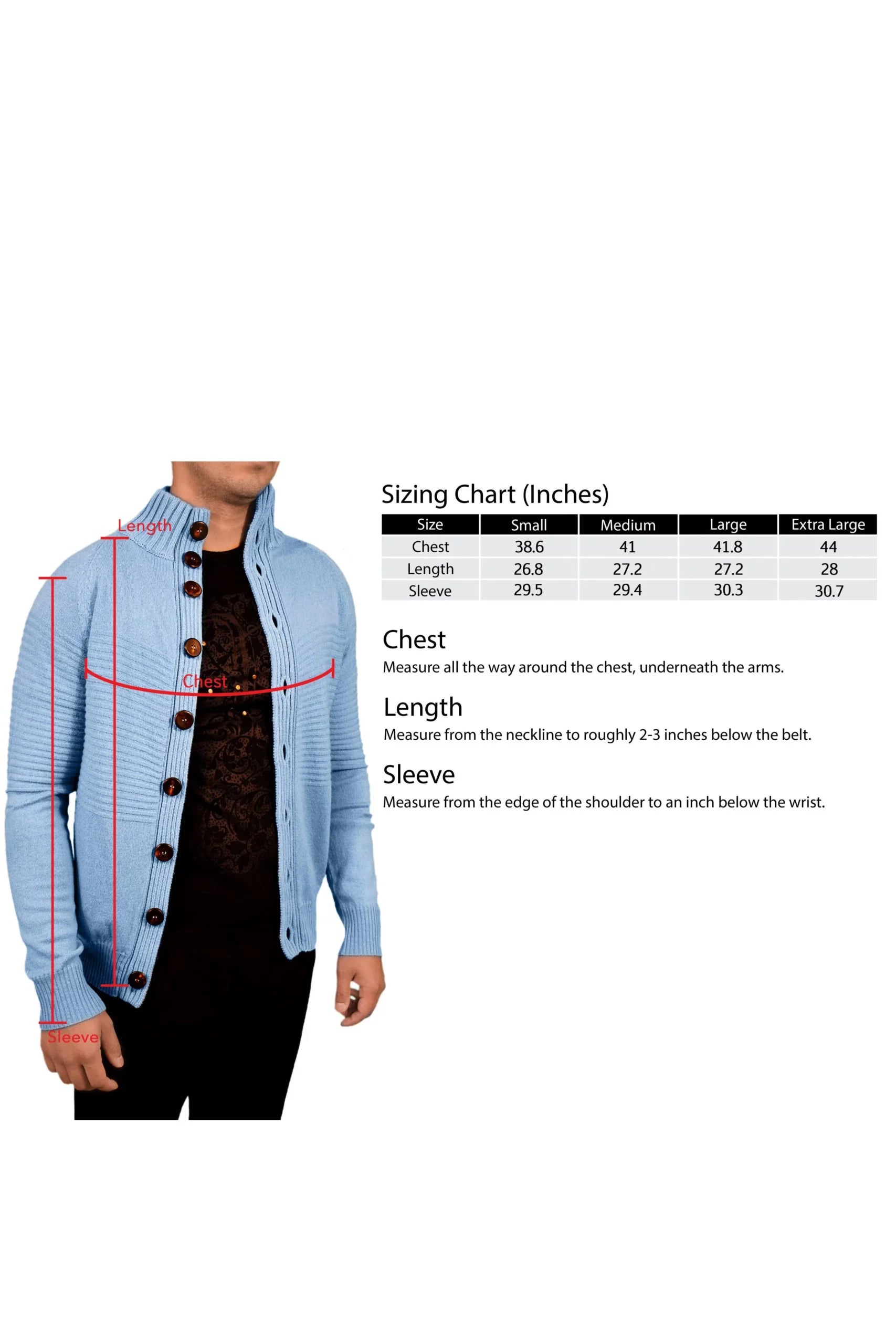 Men's Mock Neck Cardigan in Pure Cashmere - Infographic 1 (1BCTZAkdcVyDisKnXxukFNnD_pfpj7RZY)
